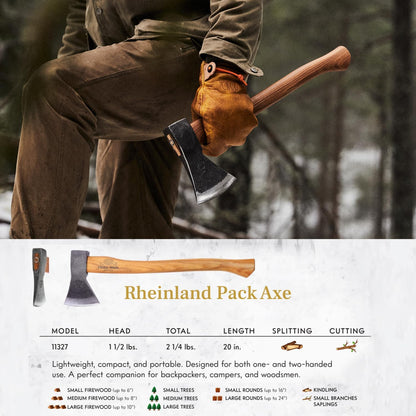 1844 Helko Werk Germany Axe Collection - 5 Traditional Axes Set- Bavarian Woodworker, Hessen Woodworker, Black Forest Woodworker, Rheinland Pack Axe, Rheinland Hatchet