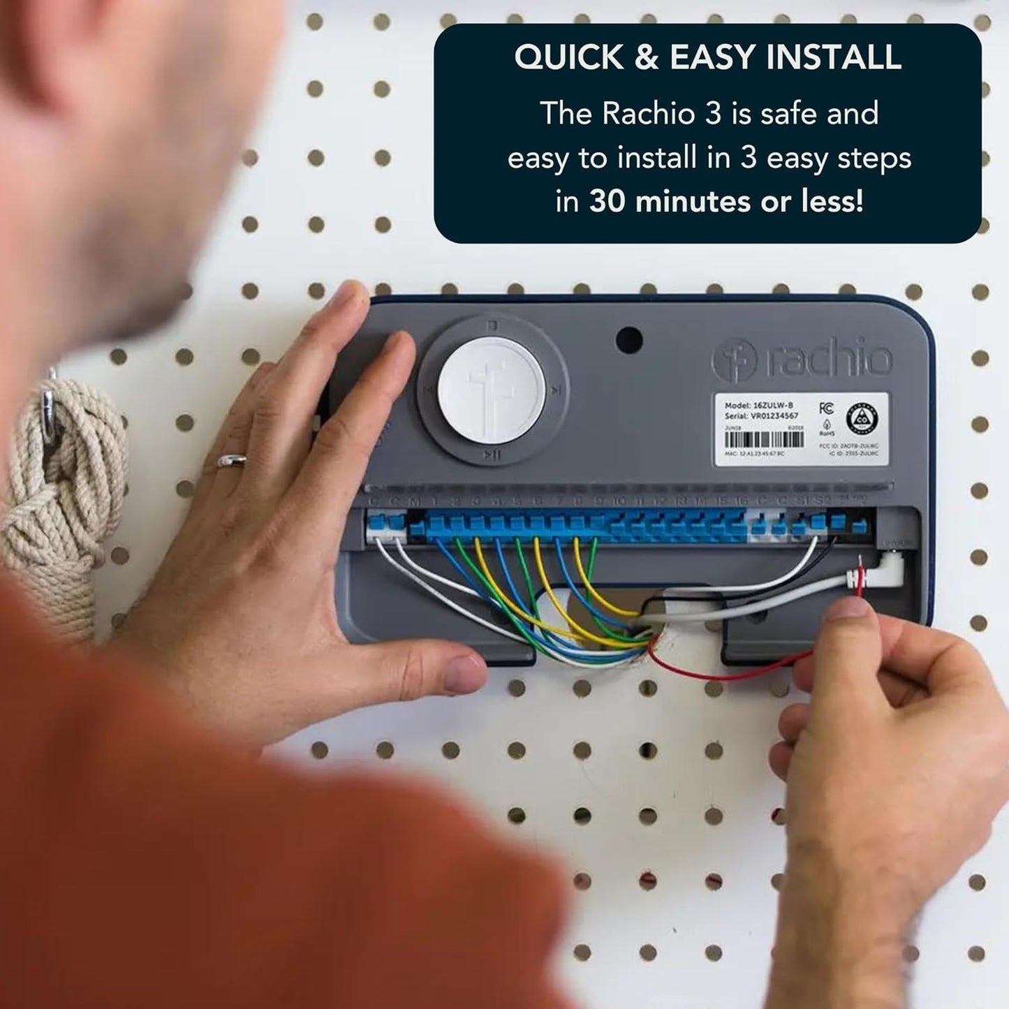 Rachio 3: 8 Zone Smart Sprinkler Controller (Simple Automated Scheduling + Local Weather