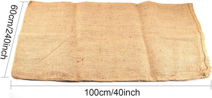 KEILEOHO 6 Pack 40 X 24 Inch Burlap Bags, Planting Growing Bag, Large Potato Sack, Burlap Bag for Vegetables Gardening, Large Food Grade Burlap Sacks for Gardening