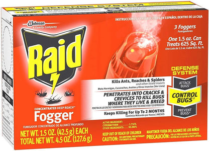 Raid Concentrated Deep Reach Fogger (Pack - 2)