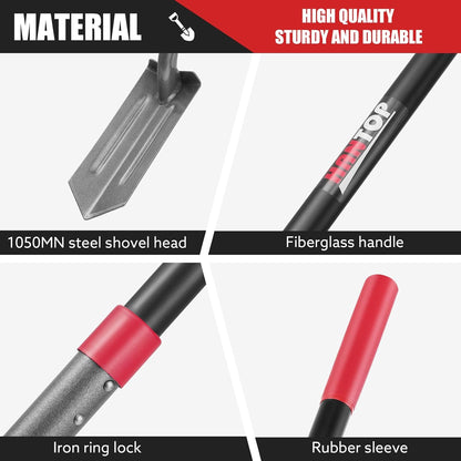 4-Inch Trench Shovel Trenching Spade Irrigation Shovel Narrow Spade Trench Digger Tool,57 inches