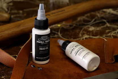 1844 Helko Werk Germany Premium Axe Care and Maintenance Kit Includes Axe Sharpening Stone, Sharpening File, Handle Oil, Head Oil, Blade Cleaner, Sand Paper, Wedges (Premium Maintenance Kit) #F8790-2