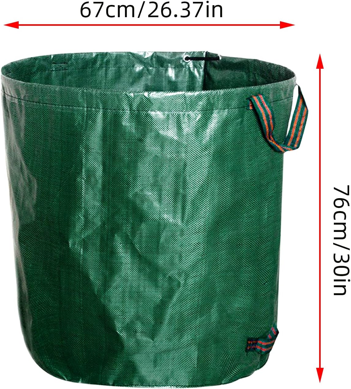 kingsea 2 Pack Reusable Garden Waste Bags,Heavy Duty Yard Waste Bag with Dual Handles,Lawn Pool Garden Leaf Bag for Collecting Leaves Grass Clippings Yard Debris (72 Gallon)