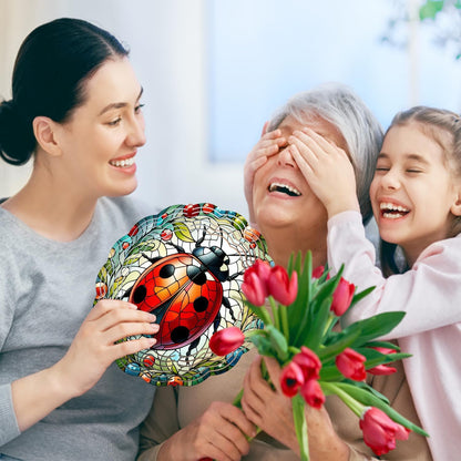 Ladybug Wind Spinner, Ladybug Wind Spinner Hanging for Yard and Garden, Unique Gift Wind Spinner, 3D Hanging Wind Spinner Outdoor