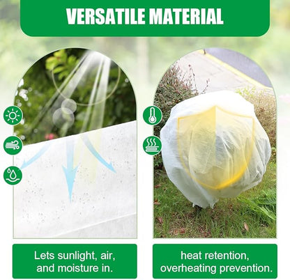 Plant Covers 10Ft x 33Ft, Plant Protectors from Animals, Garden Floating Row Covers for Raised Beds/Vegetables, Insect/Sun/Pest Protection (1.2 oz/yd², White)
