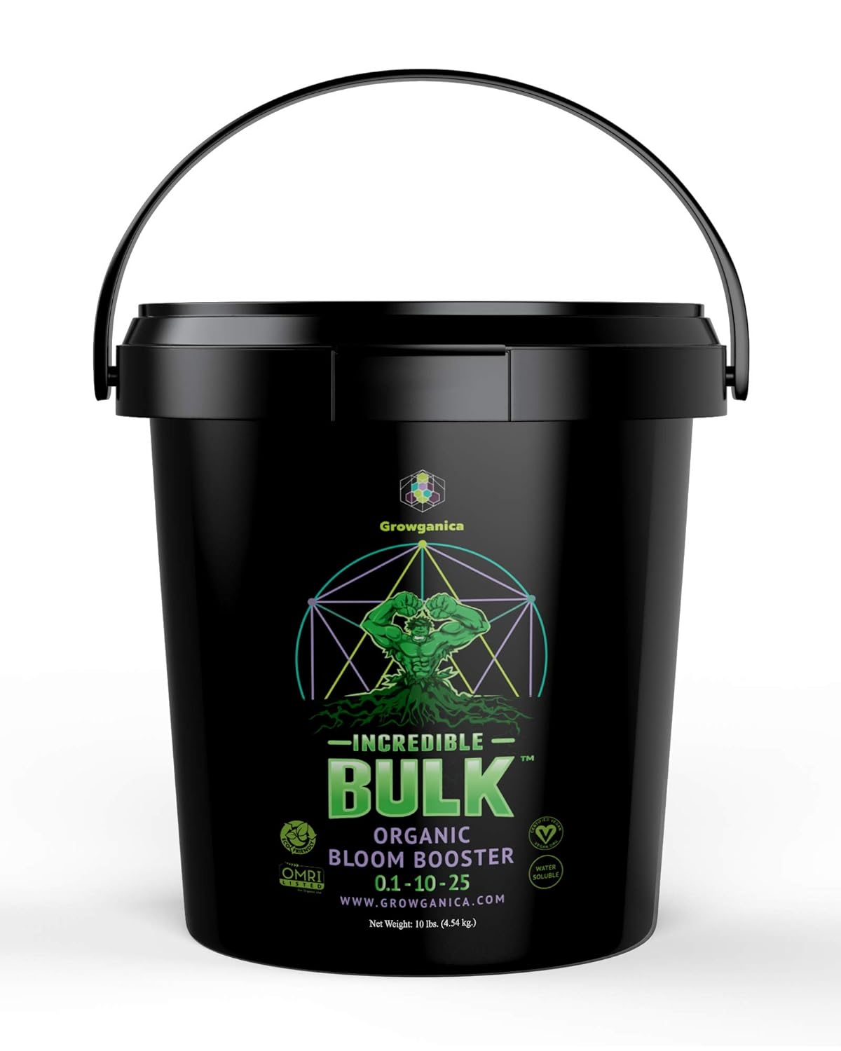 Organic Bloom Booster, Incredible Bulk 0.1-10-25. Natural Plant Food (10lb)