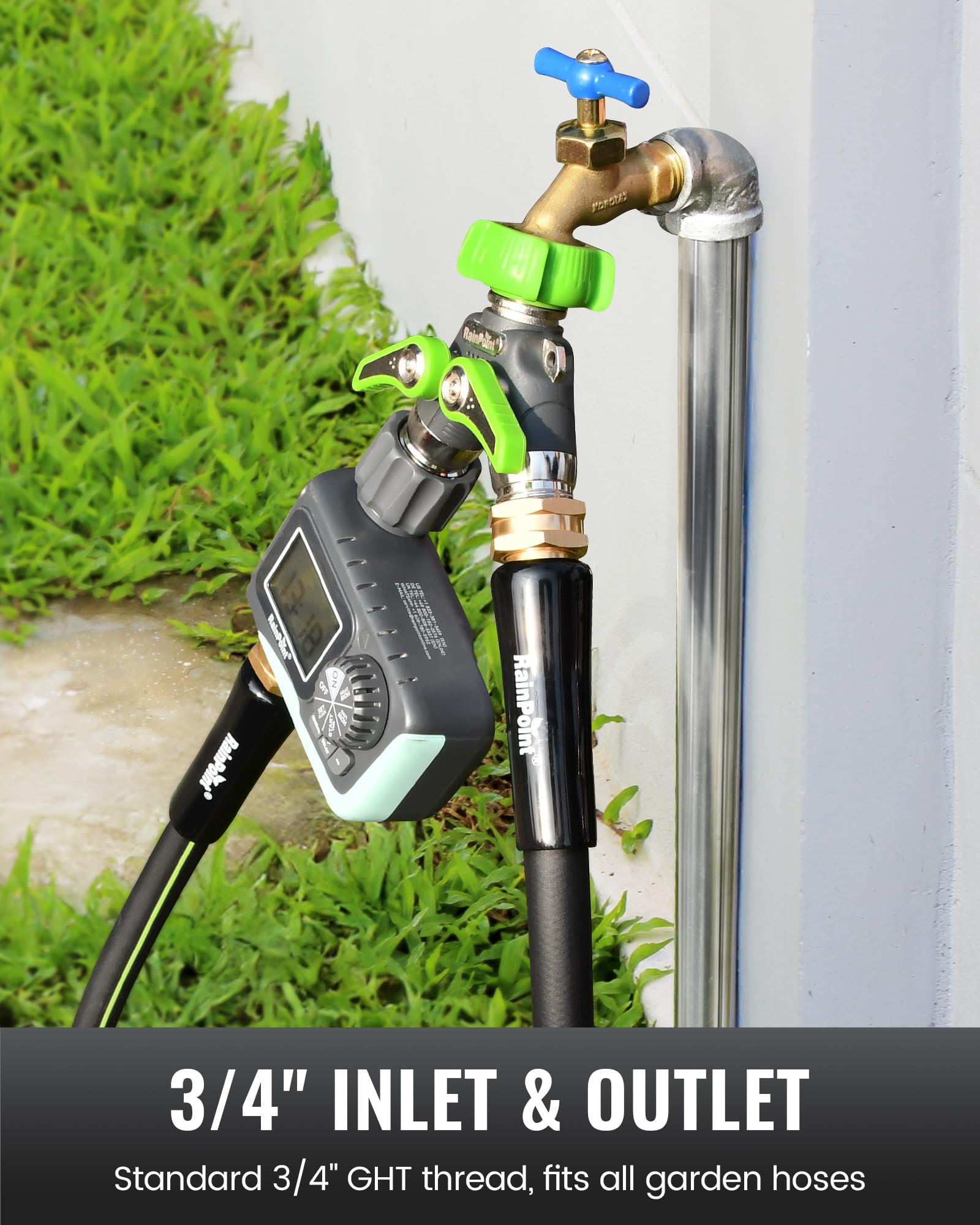 RAINPOINT 2 Way Garden Hose Splitter