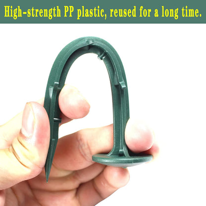 6-Inch Plastic Stakes Sturdy Plastic Stakes Anchors Rustproof for Holding Down Landscape Fabric Lawn Edging,Weed Barrier, Tents,Game Nets and Rain Tarps (50)