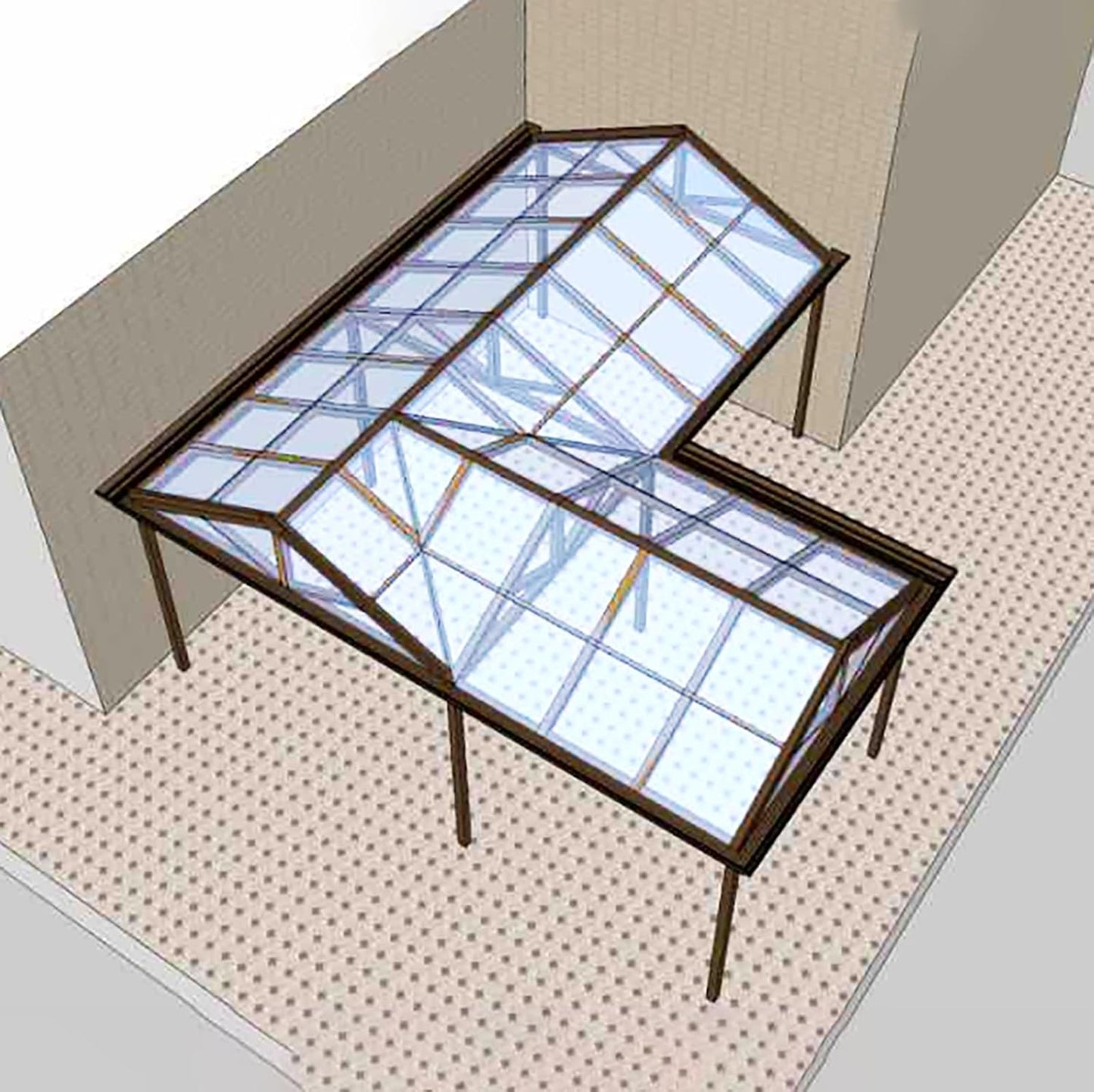 Greenhouse Panels Daylighting Roof Panels Transparent Greenhouse Panel Easy to Bend and Cut for Outdoor Gardens Greenhouses.(Transparent,5.1x26.2ft)