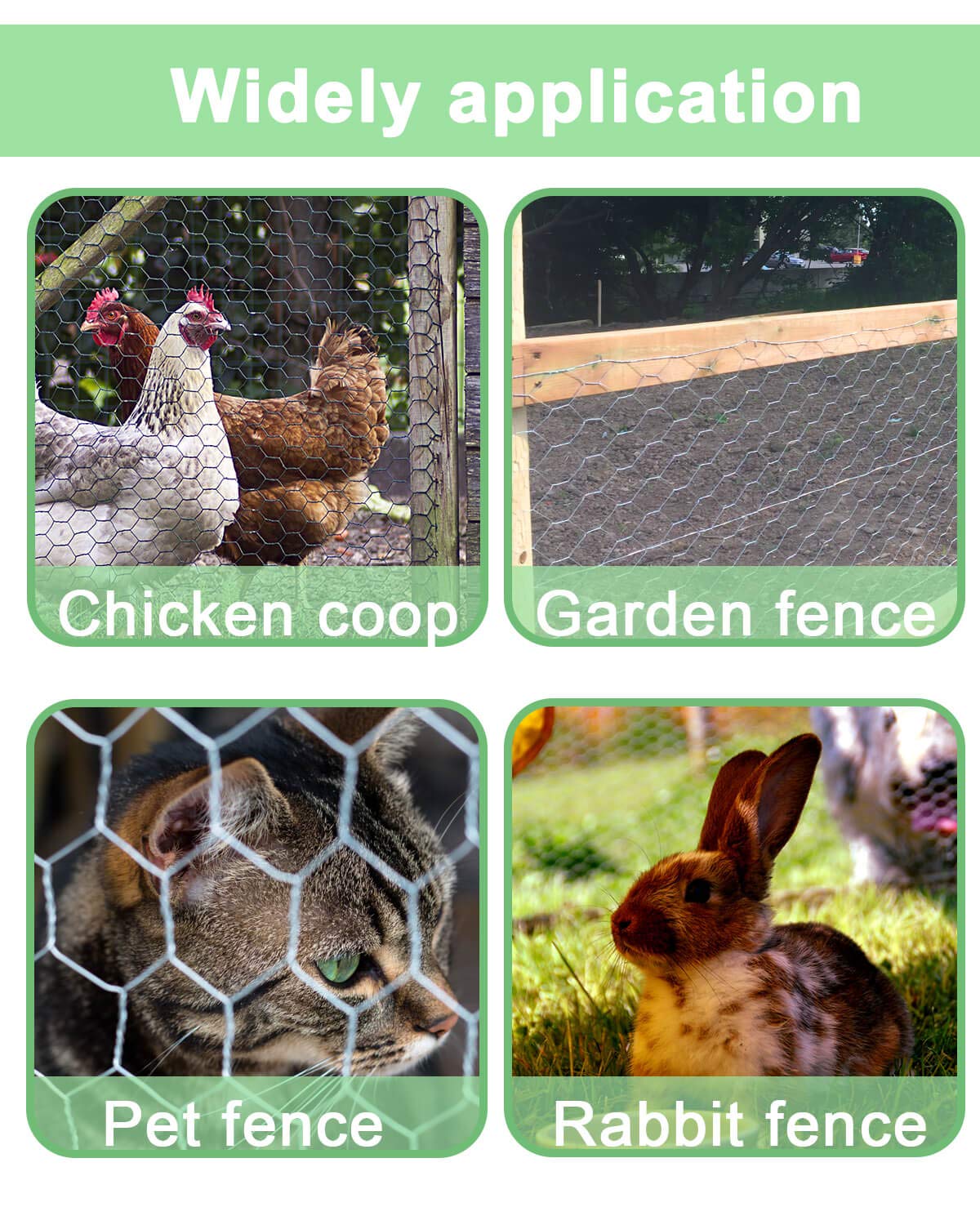 Larger Chicken Wire (57 inchx100 Ft)