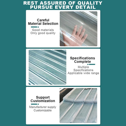 Plastic Roof Panels,Translucent Greenhouse Panel,Daylighting Roof Panels,Sturdy Panel,Cuts Easily,for Patio Garden Balcony etc.(39.37x59.06in)