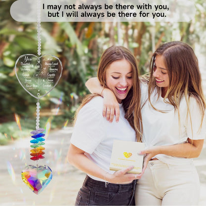 Christian Gifts for Women Birthday, Bible Verse Crystal Suncatcher Inspirational Gifts for Friends, Mom, Sister, Girl, Female Coworker, Christian - Religious Spiritual Gift, Thanksgiving, Christmas