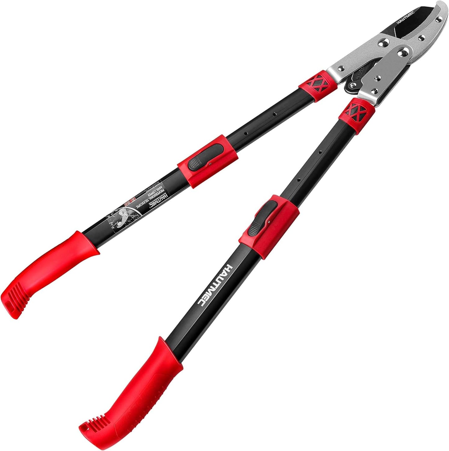 HAUTMEC Anvil Loppers for Tree Trimming Heavy Duty, Extendable 27-37'' Garden Bypass Loppers with Compound Action System, 2" Cutting Capacity, Labor-Saving Tree Trimmer for Yard, Lawn Branch Cutter