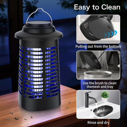Bug Zapper, Mosquito Zapper Outdoor, Electric Fly Traps, Insects Zapper Indoor with, 4200V Mosquito Killer for Home, Kitchen, Patio, Backyard