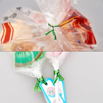 800 PCS 5" Red Metallic Twist Ties for Bakery Ties, Candy Bags, Coffee Bags, Goodie Bags Ties