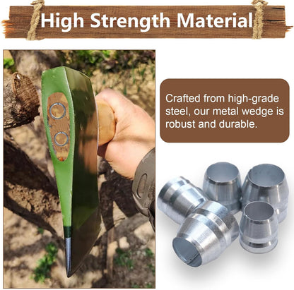 21 PCS Round Axe Handle Wedge Safety Metal Wedge Hammer Handle Wedges for Axe Hammer Sledge (0.31/0.39/0.47 Inch)