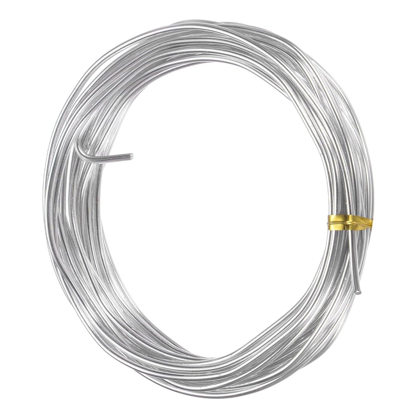 2mm Bonsai Training Wire, 16.4 Feet Total Anodized Aluminum Bonsai Wires for Bonsai Tree Shaping/Branches Fixing/Trunk Holding/DIY Crafting [Silver]