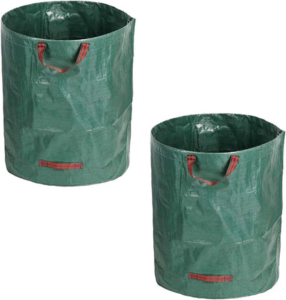 Yard Waste Bags 2 Pack 16 Gallon/72 Gallon Reusable Heavy Duty Leaf & Lawn Bags with 2 Handles for Leaves Grass Garden Debris (2x72 Gallons)