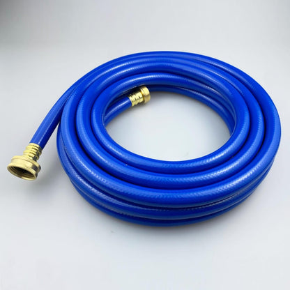 PVC Garden Hose 1/2 Inch Green Heavy Duty Water Hose with Solid Brass Fittings,No Leaking, Flexible,for outdoors,Lawns,Patio (20 FT, Blue, Brass Fittings)