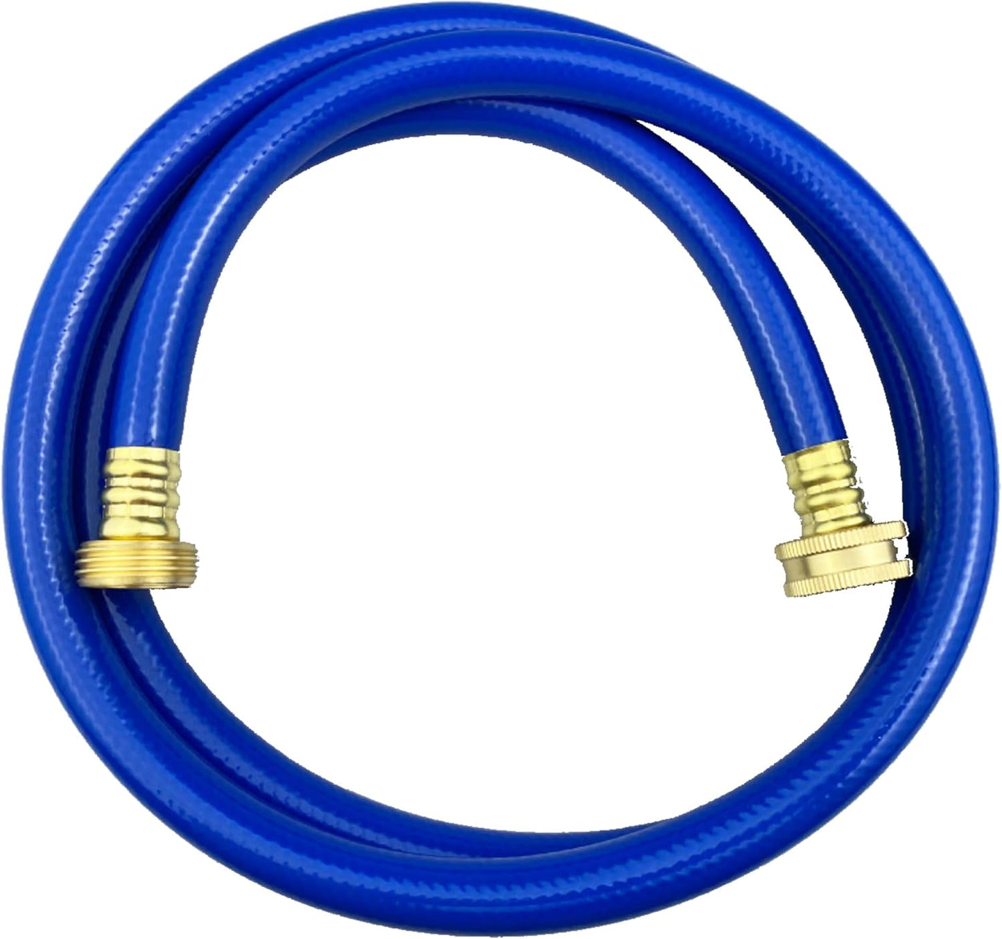 PVC Garden Hose 1/2 Inch Green Heavy Duty Water Hose with Solid Brass Fittings,No Leaking, Flexible,for outdoors,Lawns,Patio (5 FT, Blue, Brass Fittings)