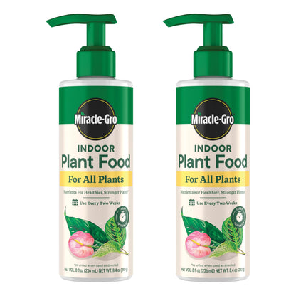 Miracle-Gro Indoor Plant Food for All Plants, 8 fl. oz. (2-Pack)