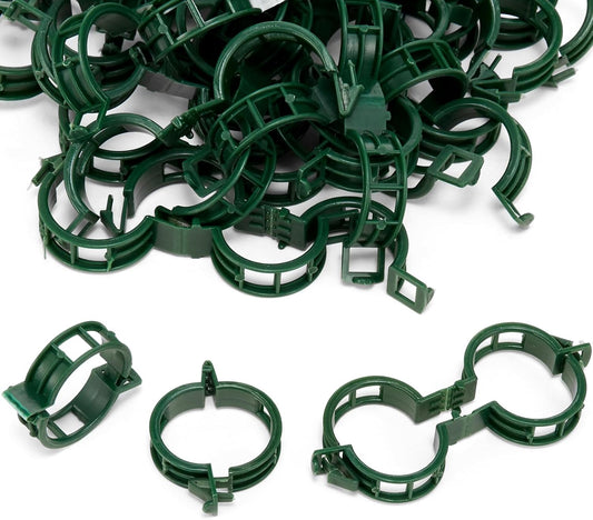 Plant Support Clips 100 PCS, Tomato Vine Clips, Tomato Trellis Plastic Clips, Garden Vine Fixing