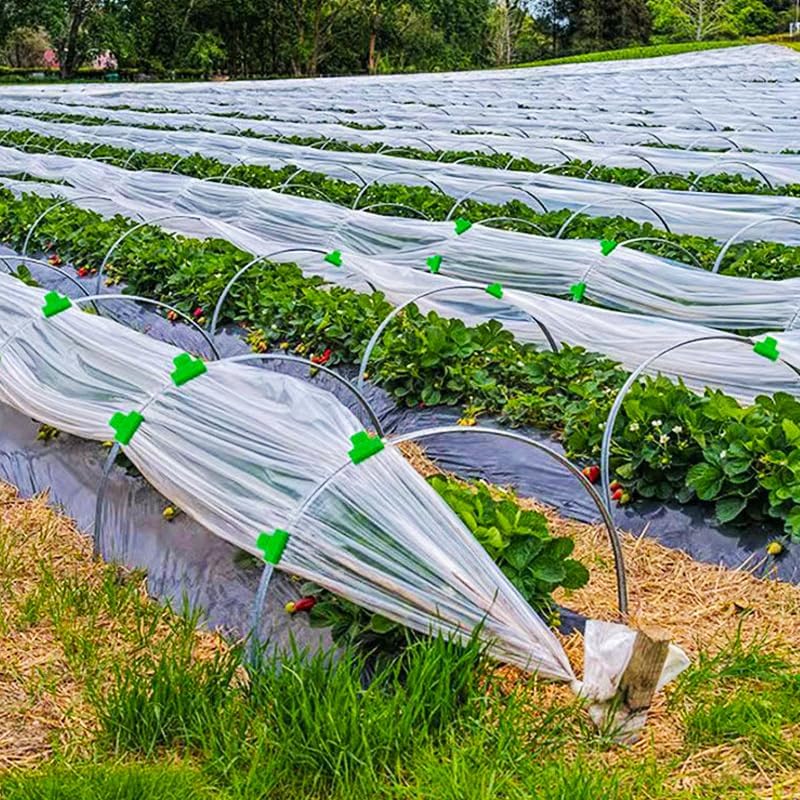 40pcs 19mm Greenhouse Clamps for 3/4 Inch (18-20mm) PVC Pipe Poles, Garden Support Frame Hoops, Grow Tunnel Plant Support Garden Stakes For Fixing Plant Plastic Sheeting, Film Row Cover Net