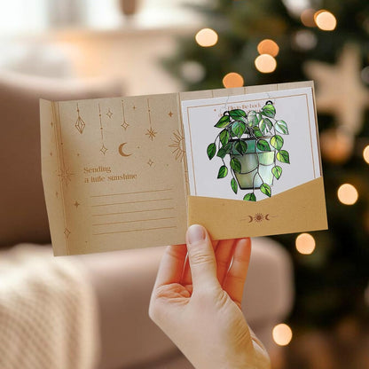 Cascading Ivy Leaf Acrylic Suncatcher Stained Glass Effect Window Car Hanging Christmas Ornament Indoor Outdoor Decor Garden Sun Catcher Panel for Monstera Lover for Women Mom Grandma