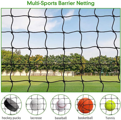 Baseball Softball Backstop Nets, Heavy Duty Sports Netting Barrier #18 Baseball Netting 10'x10'/10'x20'/15'x15'…