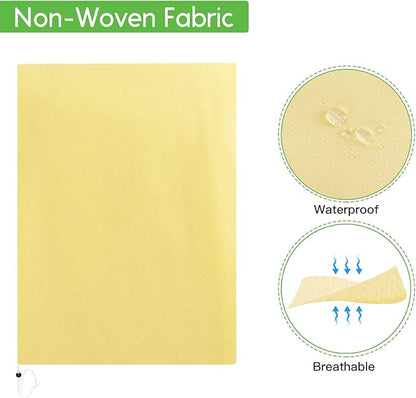 Bonviee 4 Packs Plant Covers Freeze Protection-47.24”×70.86” Large Tree Covers Frost Protection Blankets for Plants, Reusable Shrub Jakets Covers for Winter, with Drawstring & Zipper
