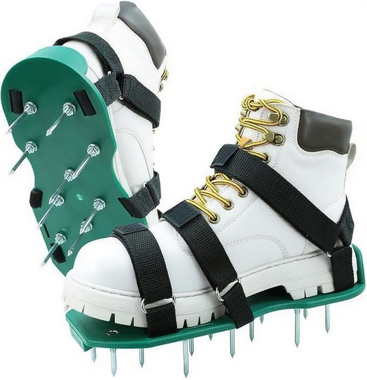 Blueash Lawn Aerator Shoes for Grass, Aerator Shoes for Lawn Aeration 2" Spikes, Aeration Shoes for Lawn with Adaptable Straps for All Shoe Sizes