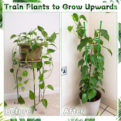 Plant Stakes,18Inch & 11Inch Plant Support Stakes,HAINANSTRY Adjustable Length Garden Stakes,Plant Stakes for Indoor and Outdoor Plants,Tomatoes/Beans/Orchid/Vegetable Stakes for Garden