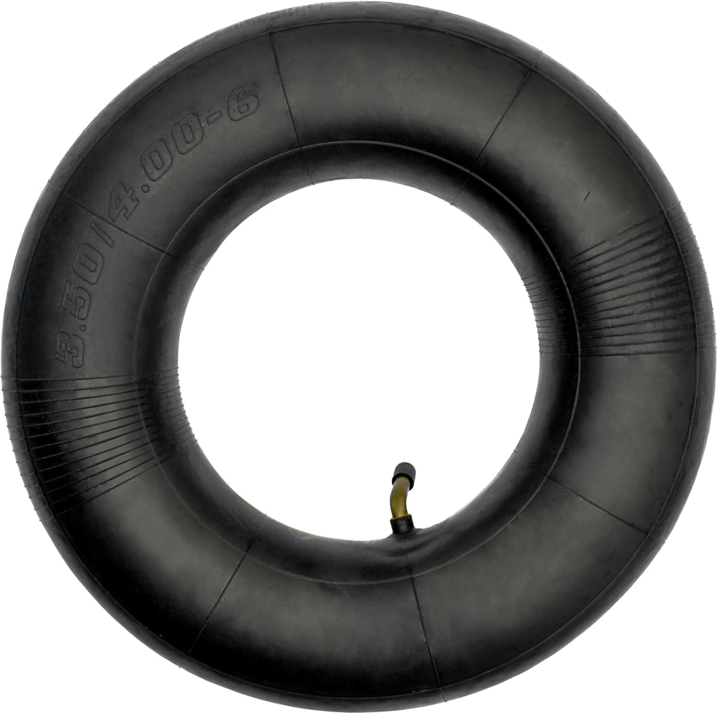 3.50/4.00-6 Inner Tube with TR87 Bent Valve Stem (1 Pack), for Hand Trucks, Utility Cart, Lawn Mowers, Wheelbarrows, Dollys, Scooters, Replacement 13x4.00-6,4.00-6 Tire.