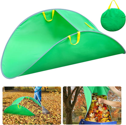 Leaf Collector, Foldable Leaf Bags, Portable Pop Up Lawn and Leaf Collector, Patent Number D1005635, Reusable Yard Garden Bags for Leaves Lawn Trash
