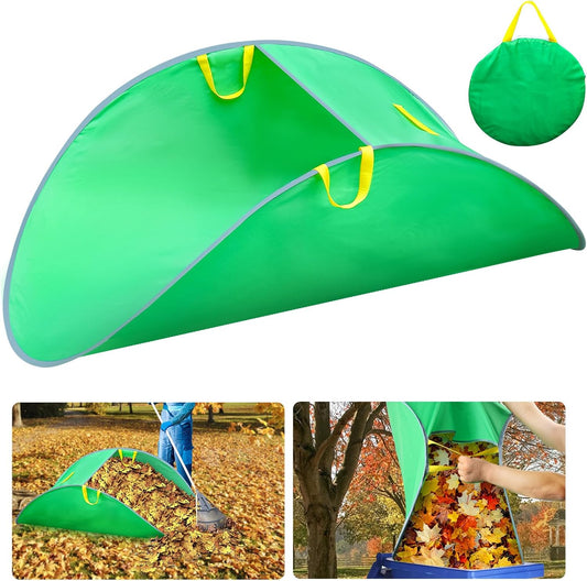 Leaf Collector, Foldable Leaf Bags, Portable Pop Up Lawn and Leaf Collector, Patent Number