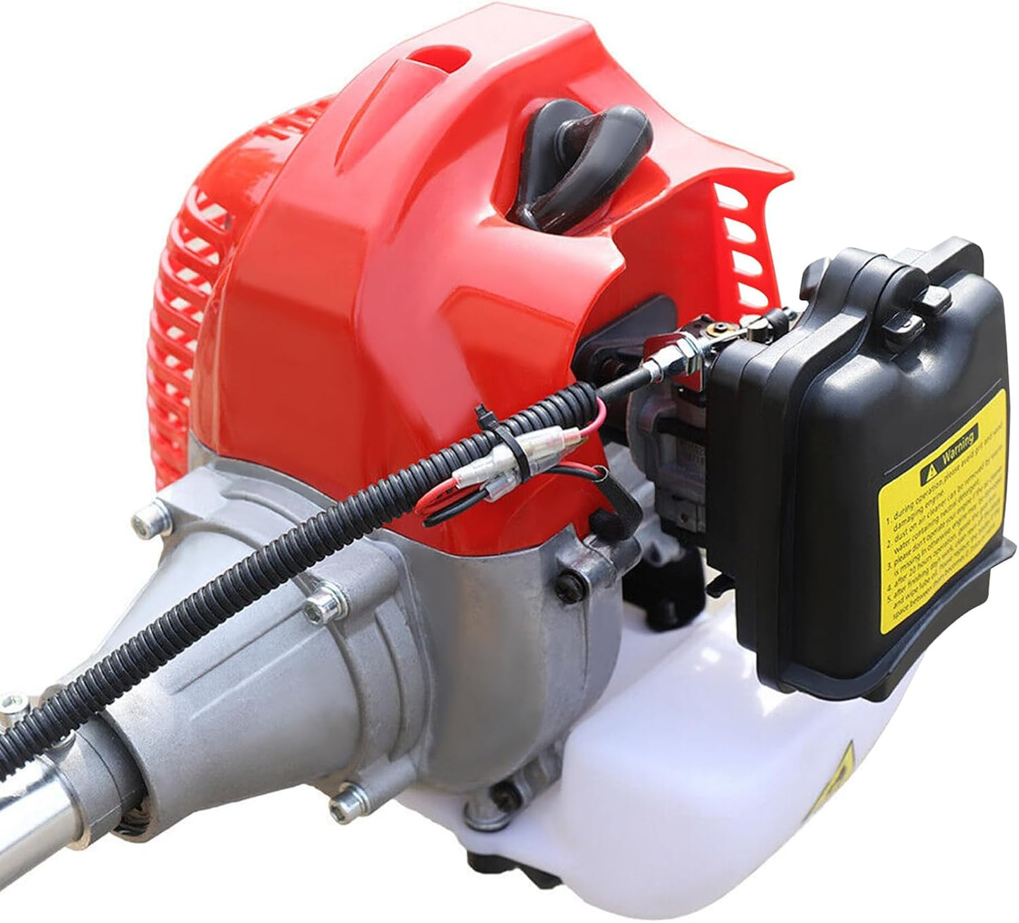 Gas Powered Tiller Cultivator 42.7CC 2-Stroke Handheld Garden Rotary Cultivator Rototiller Cordless for Gardening, Sandy Land, Loose Soil, Cultivation of Cash Crops