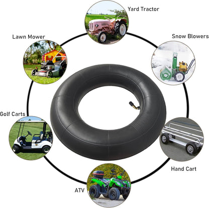 2-Pack 4.10/3.50-5 Inner Tube 11x4.00-5 4.10-5 3.50-5 Tube Bent Valve Stem for Wheelbarrows, Mowers, Hand Trucks and More