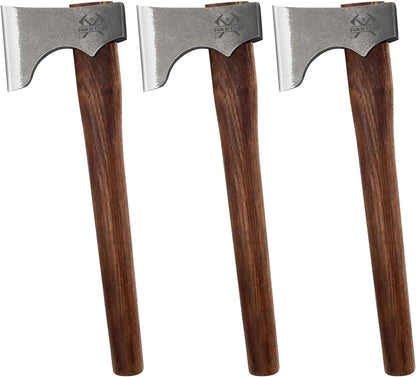 Competition Throwing Axe, 3 Pack 16.5" Throwing Axes with 1065 High Carbon Steel & Hickory Wood Handle, Perfect for Axe Throwiing Game, Competition and Recreation, Gift for Men