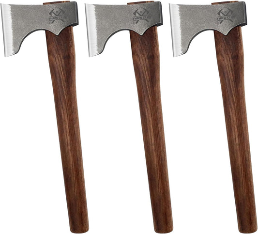 Competition Throwing Axe, 3 Pack 16.5" Throwing Axes with 1065 High Carbon Steel & Hickory Wood Handle, Perfect for Axe Throwiing Game, Competition and Recreation, Gift for Men