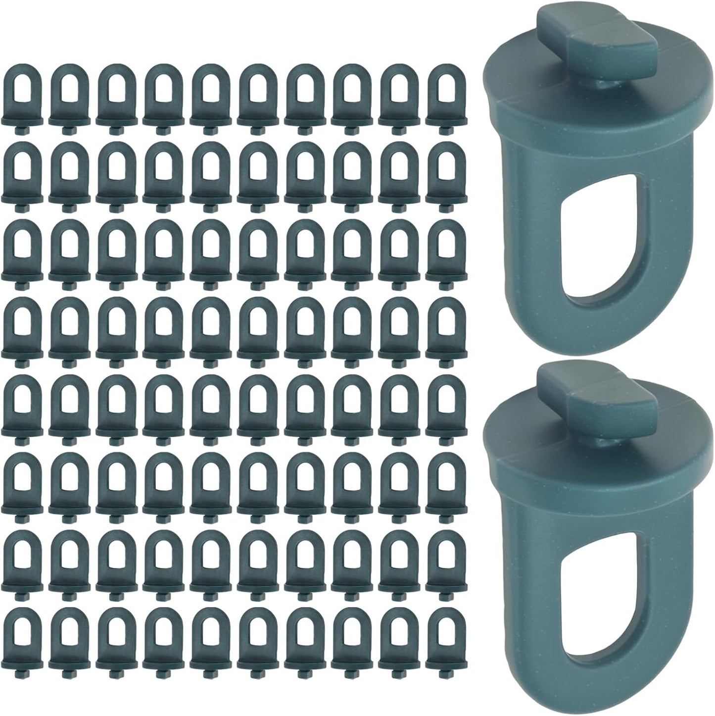 150Pcs Greenhouse Hooks Hanger Kit - Twist Clips for Aluminium Greenhouse Insulation