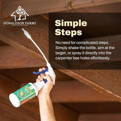 All-Natural Foaming Bee Spray Killer Outdoor - Carpenter Insect Bee Spray Killer - Reliable Defense for All Kinds of Insects, 16 oz