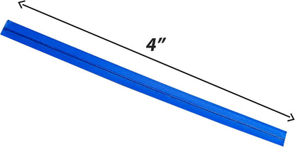 4" Length Twist Ties, 2000 Blue Plastic Coated, No Rip, Paper Ties for Cello, Party Favor Treat Bags, Small Orders Packaging, Closures to Secure Product