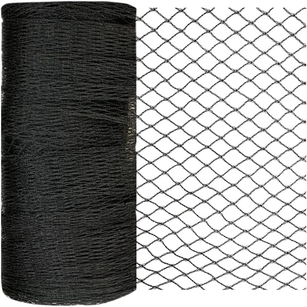 Bird Netting 15x40 Ft, 1/2In Mesh Heavy Duty Garden Netting Pest Barrier for Plants, Fruit Trees, Vegetables, Extra Strong Woven Mesh Netting, Animal Fencing Against Birds, Deer, Poultry