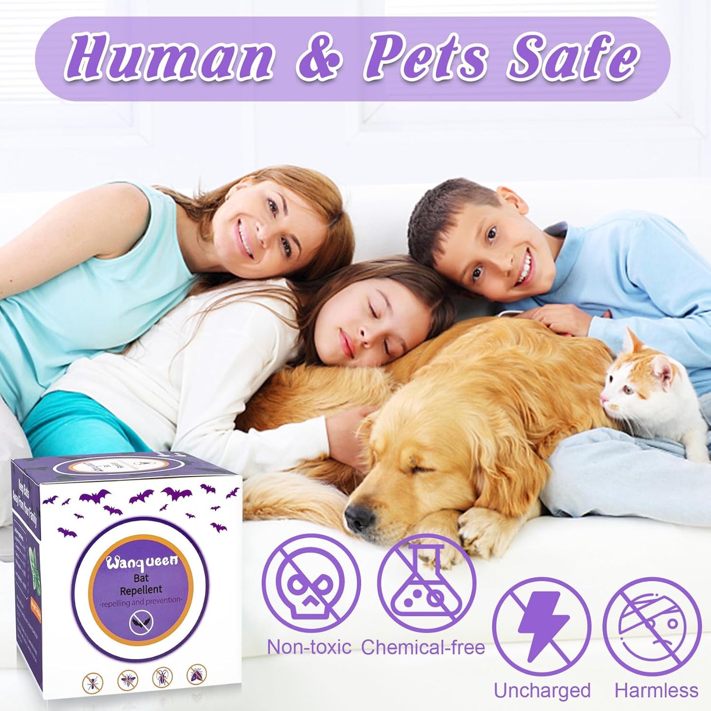 8 Pack Bat Repellent Outdoor Rodent Mouse Repellent, Peppermint Oil Bat Deterrent Repellent for Attic, Ready-to-Use Pest Repellent Scent Pouches