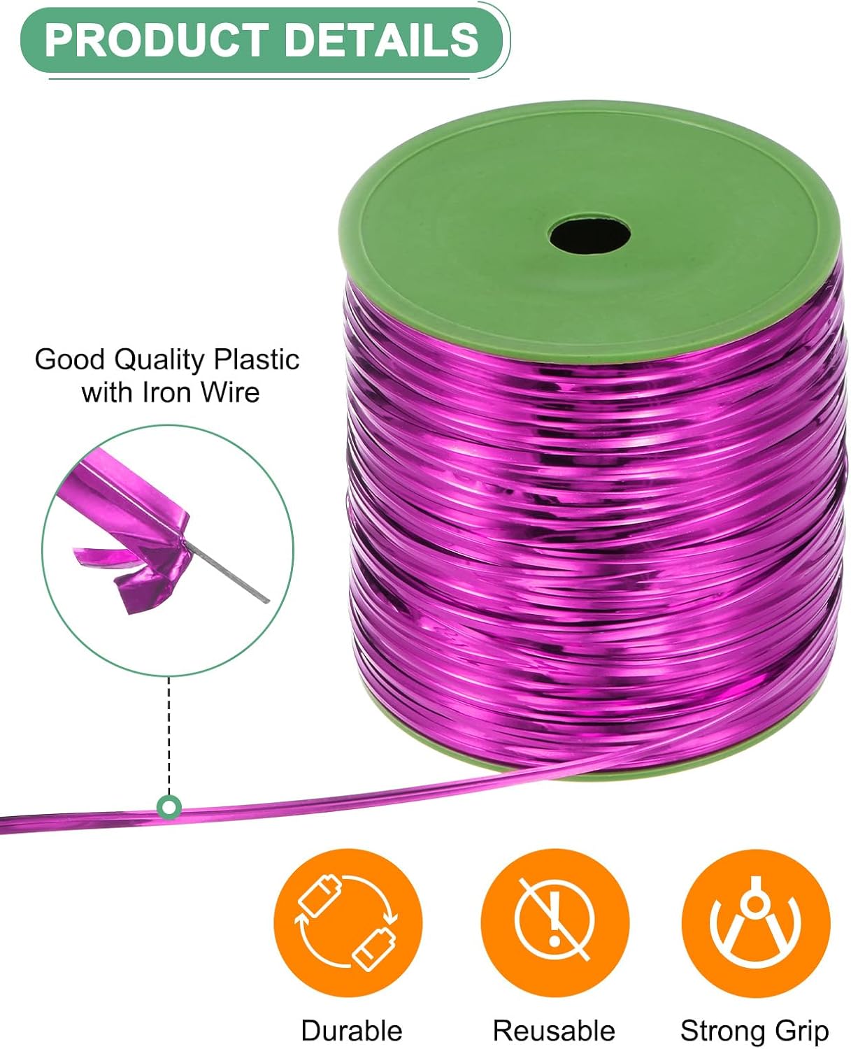 Metal Twist Ties, 500 Yards Metallic Twists Tie Bread Twisty-Ties for Party Decoration/Garden Plant/Gift Wrapping Bag/Cake/Pops Candy/Bakery Bags [Rose Red]