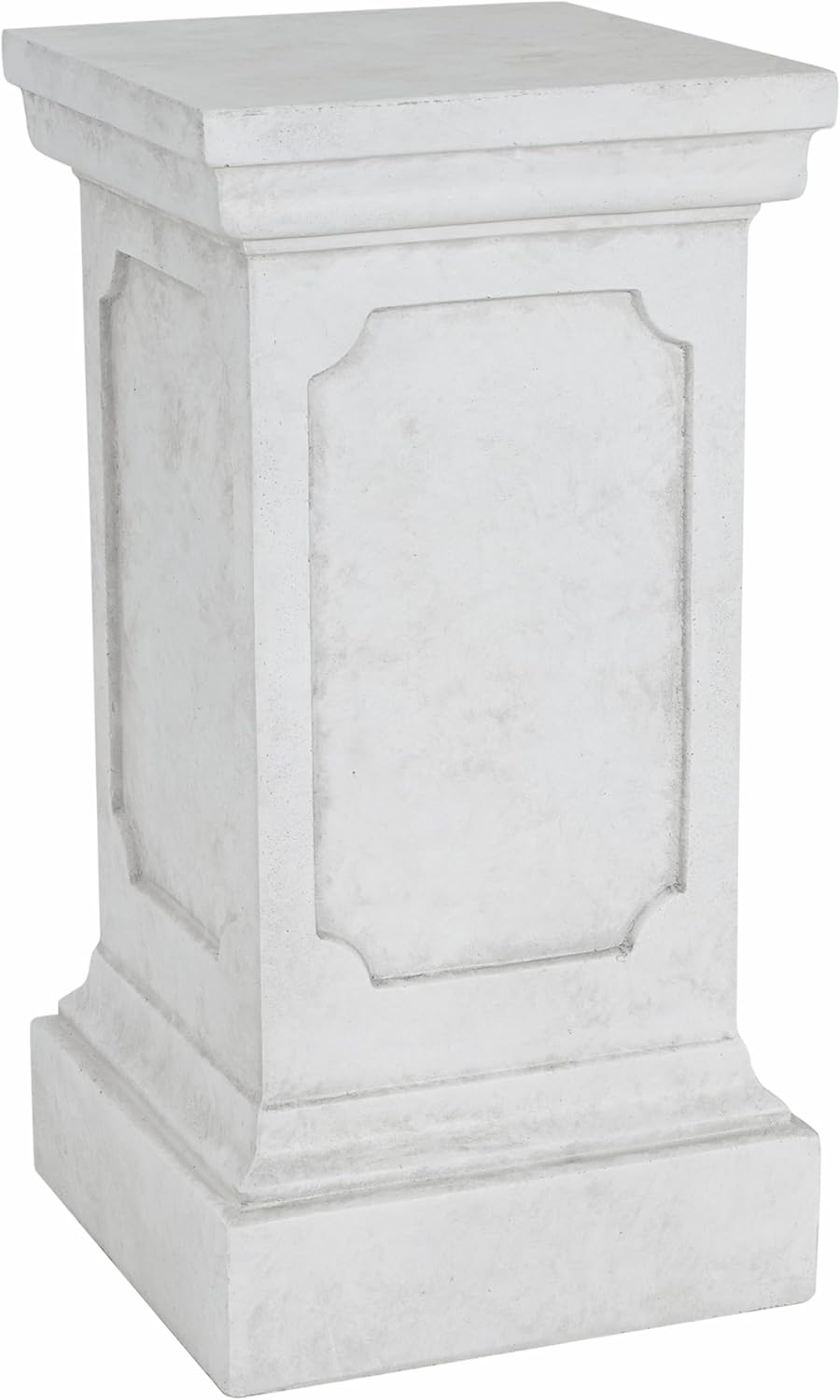 Decorative Roman Column Pedestal Column Plant Stand, Vintage European Style Classical Garden Pillar, Indoor Outdoor Decor, Pedestal Columns Plants Standing for Entryway Garden Yard Home (Antique White/25.75''H)