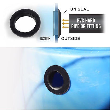 5/8 Inch Drill Hole, 1/4 Inch ID Silicone Rubber Grommets for Wiring, Automotive, Firewall Hole Plug, Small Top Hat Grommets for Vinyl Tubing in Hydroponic and Irrigation Systems, 15 Pack