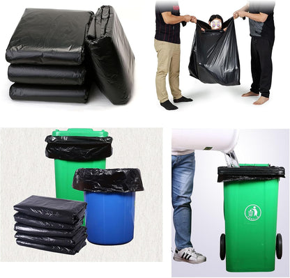 65 Gallon Trash Bags 1.8 Mil -50''x55'' Pack of 50 Thick Large Heavy Duty Multi-Use Garbage Bags Extra Large Strong Trash Can Liners for Office, Picnic,Kitchen, Bulk Bags (65 Gallon 50 Count)