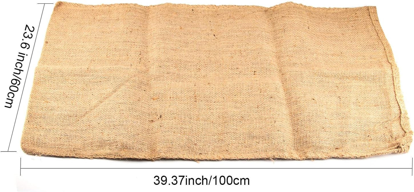 KEILEOHO 8 Pack 40 X 24 Inch Large Burlap Bags, Large Burlap Sacks for Gardening, Planting Growing Bag, Potato Bags