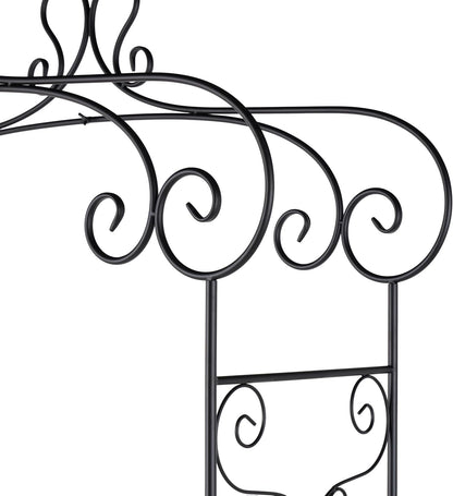 Deco 79 68701 Metal Garden Arch, 44 by 95-Inch, Black